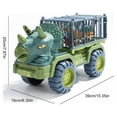 thumbnail image 2 of Dinosaur Toy Car Large Engineering Vehicle Model Pull Back Vehicle Toy Transport Vehicle Toy Dinosaur Transport Car Carrier Truck with Dinosaur Toys Early Educational Dinosaur Toy Car Chi, 2 of 5