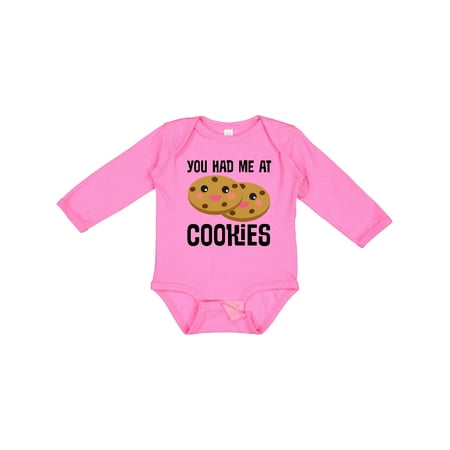 

Inktastic You Had Me at Cookies Gift Baby Boy or Baby Girl Long Sleeve Bodysuit