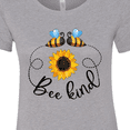 thumbnail image 4 of Inktastic Bee Kind Bees and Sunflower Women's T-Shirt, 4 of 5