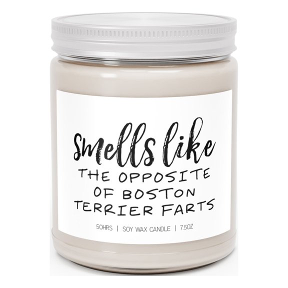 Boston Terrier Mom Mothers Day Candle, Gifts, Decor