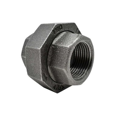 Thrifco 8319037 2 Inch Black Steel Union