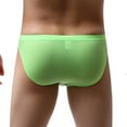 thumbnail image 3 of Aayomet Mens Underwear Briefs Mens Cotton Briefs for Men Pack with Fly,Green S, 3 of 4