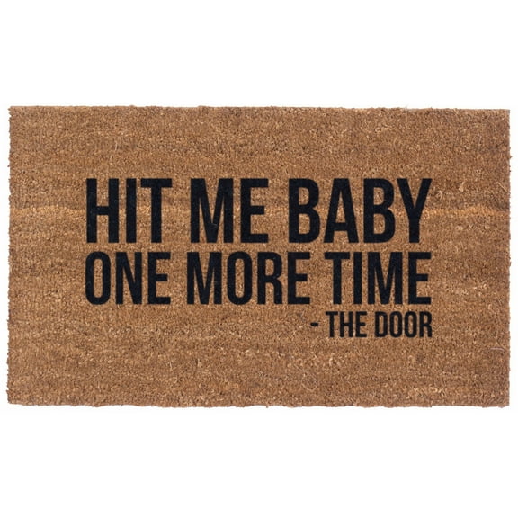 Hit Me Baby Design Coco Doormats by Coco Mats N More - 18" x 30" x 1 Inch Thick