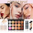 thumbnail image 4 of Kit de maquillaje KAVCENT Kit completo con paleta de sombras de ojos de 20 colores, 4 of 7