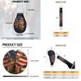 thumbnail image 6 of Uorisanigo Car Seat Cover Set 18pcs Deer American Flag with Steering Wheel Cover Auto Seat Belt Shoulder Pads Armrest Covers Pad Headrest Car Coasters Handbrake Protector for SUV Vans Sedans, 6 of 7
