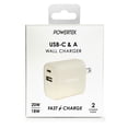 thumbnail image 3 of Liquipel Powertek Denim Dual USB-A / USB-C Wall Charger - Cream, 3 of 7