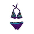 thumbnail image 2 of Becca Womens Paisley Banded 2 Piece Bikini, Purple, Medium, 2 of 2
