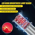 thumbnail image 5 of 4 PCS Car 1157 LED Brake Light Bulb, Double Contact BAY15D Running Water 4014-30SMD Plug and Play Light Bulb Replacement (WHITE), 5 of 7