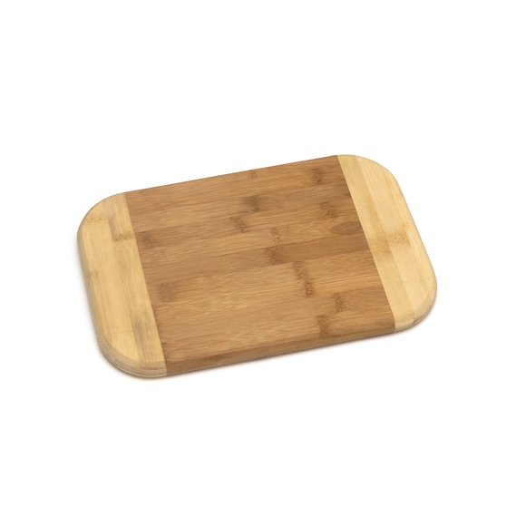 Lipper International Tabla De Cortar Y Servir De Cocina De Dos Tonos De Madera De Bambú, Mediana, 11-3/4"" X 7-3/4"" X 3/4""