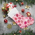 thumbnail image 6 of Coolnut Strawberry Christmas Stocking, Personalized Large Candy Stocking, Xmas Stockings Decoration Hanging Gift for Family Holiday Party Ornaments Decor Fireplace, 6 of 7