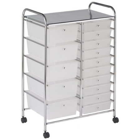 Ecr4kids 15 Drawer Mobile Organizer White Walmart Canada