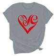 thumbnail image 3 of Tbopshirt Valentine's Day T-Shirts for Women Short Sleeve Graphic Tees, Plus Size Womens Tops,Valentines Day Fashion Printed T-shirt S-XXXL, 3 of 4