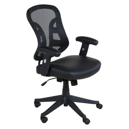 Comfort Products Executive High Back Chair with Mesh Back and Leather