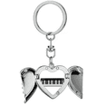 thumbnail image 1 of Electric Piano Music Vitality Sounds Heart Angel Wing Key Chain Holder, 1 of 3