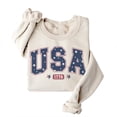 thumbnail image 4 of Vintage USA Est 1776 Sweatshirt – Patriotic 4th Of July America Flag Crewneck, Retro Independence Day Pullover for Women & Men, 4 of 7