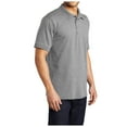 thumbnail image 4 of Yellow Rooster Mens Tall Core Blend Jersey Knit Polo Athletic Heather XLT, 4 of 4