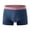 Blue, variant on ZenCart Men Boxer Underwear Elastic Mid-rise Tight Cut High Elasticity Shorts Panties Patchwork Color U-Convex Breathable Panties