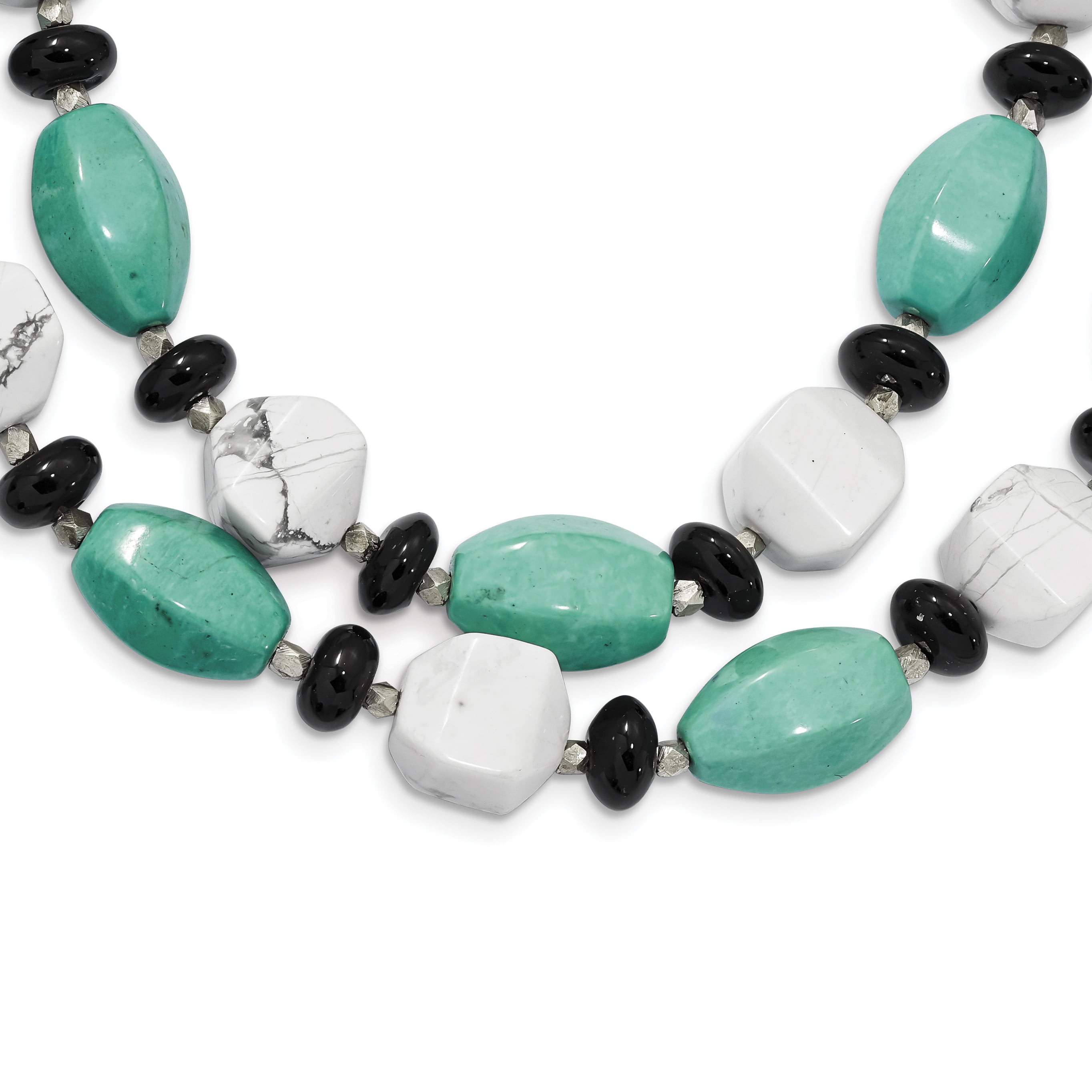 Malachite Natural Gemstone Necklace 8mm Beaded Sterling Silver 16-30inch Healing 