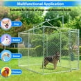 thumbnail image 6 of Heavy Duty Metal Outdoor Large Dog Kennel, Dog Pen With Waterproof And Secure Lock  6'L X 10'W X 7.6, 6 of 9