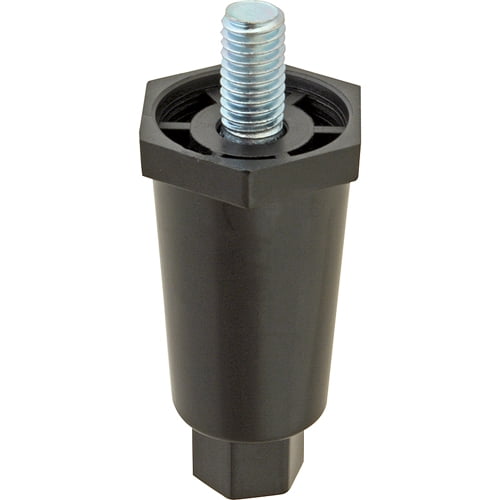 STANDARD KEIL Appliance 2 1/2" Black Plastic Leg 3/816 mounting stud