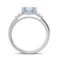 thumbnail image 4 of Diamond-Capitals 2.20 Ct Sparkle Round Shape Natural Diamond Aquamarine Engagement Ring for Ladies 14K White Gold Size 3.5, 4 of 7
