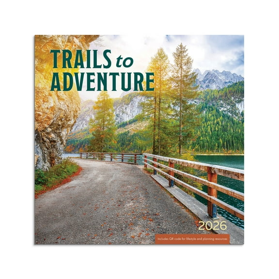 DaySpring Monthly Calendar(12"x12")Trails to Adventure 12 Mo Jan 2026-Dec 2026