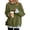 Army Green, variant on Women's Argyle Contrast Sweatshirt, Long Sleeve Crew Neck Pullover Casual Relaxed Fit Top with Side Slits