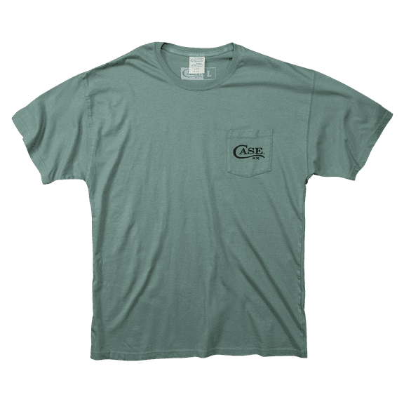 CASE XX Knives Cypress Green Cotton Case Shield Designs Large T-Shirt
