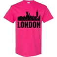 thumbnail image 3 of Inktastic London England City Skyline with Grunge T-Shirt, 3 of 5