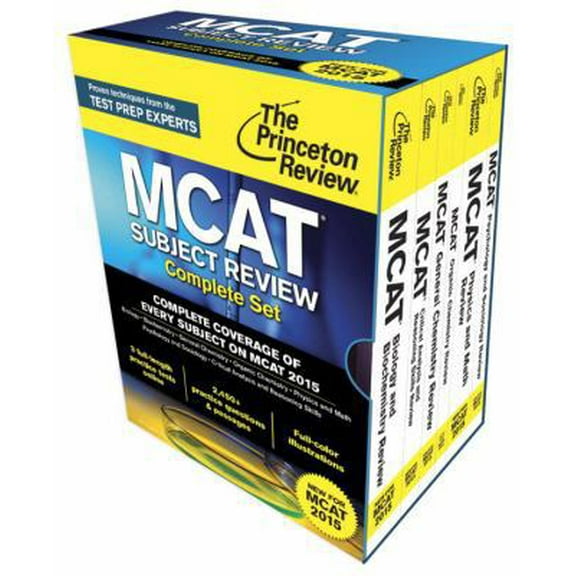 Pre-Owned Princeton Review MCAT Subject Review Complete Box Set: New for MCAT 2015 (Graduate School Test Preparation) (Paperback) 0804126321 9780804126328
