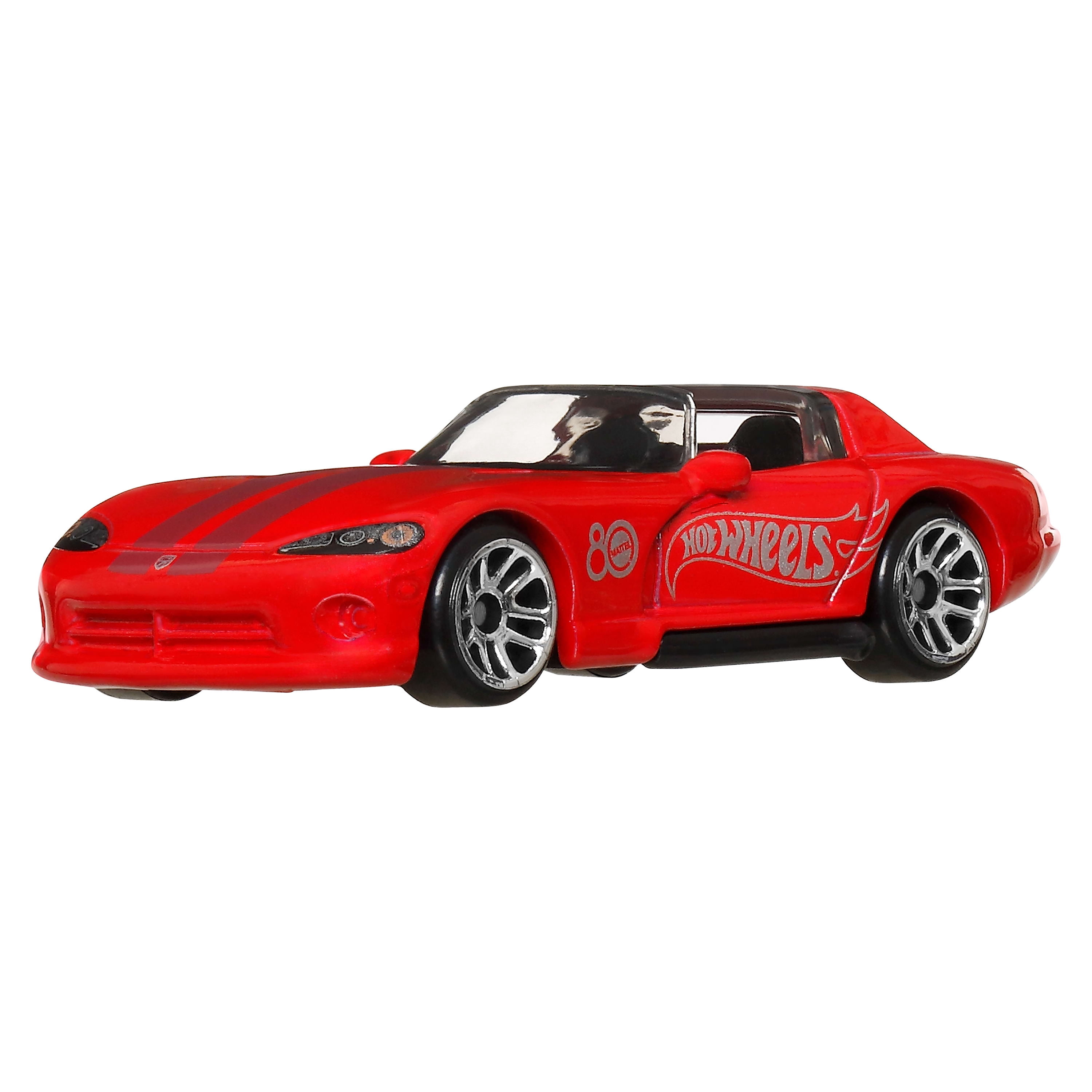 Hot Wheels Silver Series Mattel 80th Anniversary 8-Pack, Set of 8 1:64 Scale Toy Cars & Trucks