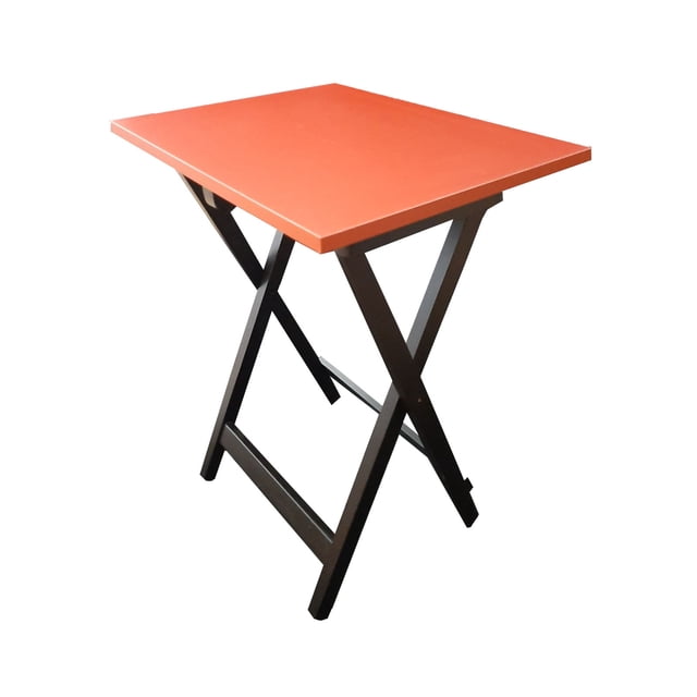 Mesa Plegable Rectangular Rojo/Chocolate Hogare Mesa Plegable Rectangular