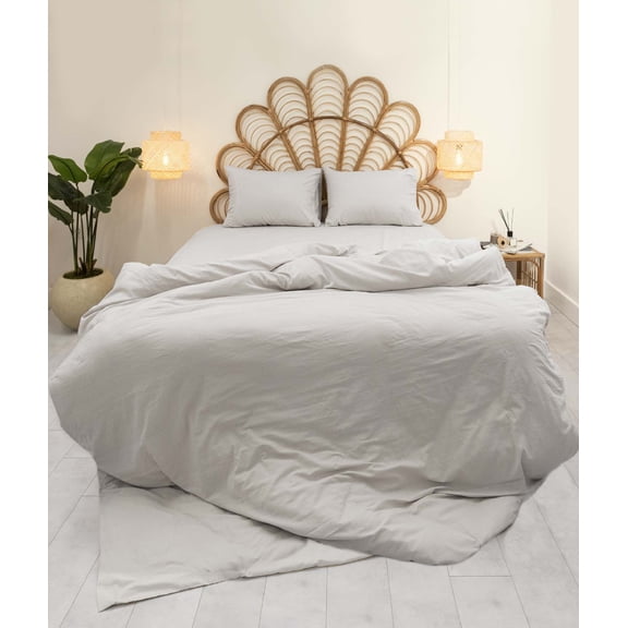 Koza Home Calmo Duvet Cover Set Silver Single 160x220 9562A Single