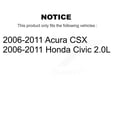 thumbnail image 2 of Transit Auto Front Left (Driver Side) Wheel Bearing Suspension Lower Ball Joint Outer Inner Tie Rod End and Sway Bar Stabilizer Link Kit (5Pc) for Car 2006-2011 Honda Civic Acura CSX K7T-103108, 2 of 10