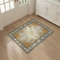 thumbnail image 3 of ODIKA 3'x5' Washable Area Rug Cow Spotted Southwestern Border Abstract Inspired Patchwork Bold for Hallway, Laundry Room, Non-Slip, Flatweave, Easy Care, 3 of 7