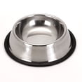thumbnail image 1 of Cuenco de acero inoxidable para perros, utensilios para comida de mascotas, cuenco de acero inoxidable (18 cm de diámetro de la base), 1 of 5