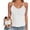 White, variant on Womens Soft Tank Tops with Built in Bra Cami Women Cute Lace Shirts Summer Adjustable Spaghetti Straps Camisole Women Ribbed Breathable Cami Tanks Beach Travel Outfits, Black L