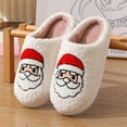 thumbnail image 3 of Zapatillas populares de algodón para mujer, pantuflas de algodón cálidas de felpa para invierno, Navidad y Halloween, para interior y hogar, 3 of 5