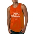 thumbnail image 1 of Matthew 17:20 He Moves Mountains | Mens Christian Graphic Tank Top, Orange, X-Large, 1 of 3