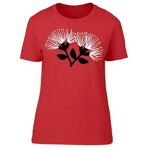 Pohutukawa Flowers Graphic T-Shirt Women -Image by Shutterstock, Female Medium