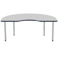 thumbnail image 7 of ECR4Kids 48in x 72in Kidney Everyday T-Mold Adjustable Activity Table Grey/Navy/Silver - Super Leg, 7 of 7