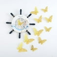 thumbnail image 3 of Decoración de pared con mariposas, espejo de bricolaje, pegatinas de mariposas 3D, calcomanías de mariposas extraíbles para el hogar, dormitorio, baño, sala de estar (mariposa, plata), 3 of 6