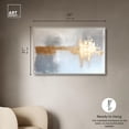 thumbnail image 5 of Art Remedy Minimalist Abstract Canvas, 45" x 30", Silver Frame, Serenity in Gold I, 5 of 7