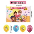 thumbnail image 5 of 32 PCS For Song Enlightenment Cartoon Themed Birthday Party Supplies – Includes Backdrop, Cake Topper, 18 Balloons, and 12 Cupcake Toppers Party Decorations Set, 5 of 7