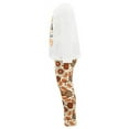 thumbnail image 3 of Girls 2 Piece Hearts Full Thanksgiving Clothes Leggings Set Outfit (2Y, White), 3 of 5