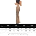 thumbnail image 2 of Vestidos de Fiesta Elegantes de noche elegante para mujer vestido largo con lentejuelas sin espalda ropa de playa Ygjytge champán T S para Mujer, 2 of 6