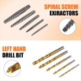 thumbnail image 4 of Juego de Extractores de Tornillos de 10 Piezas, para Quitar Tornillos Pelados y Pernos Rotos Juego de Extractores de Brocas, 4 of 5