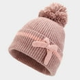 thumbnail image 4 of SUSUSU Women's Bow Winter Set, Decorated Hat Scarf Gloves, Three-Piece Cold Weather Wear, 4 of 6