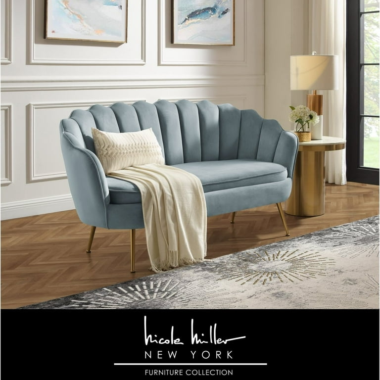 Scalloped loveseat online