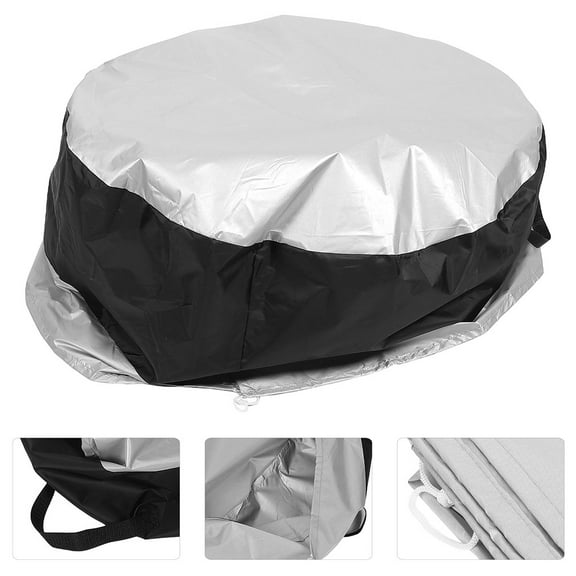 TAILTOSS Trailer Wheel Covers 1Pcs Silver Waterproof UV for Outdoor Garage Storage